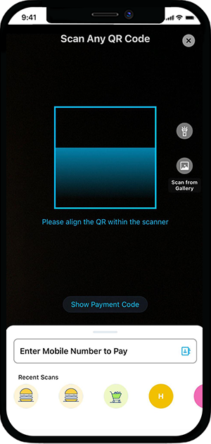 Scan a QR Code and Pay using Paytm