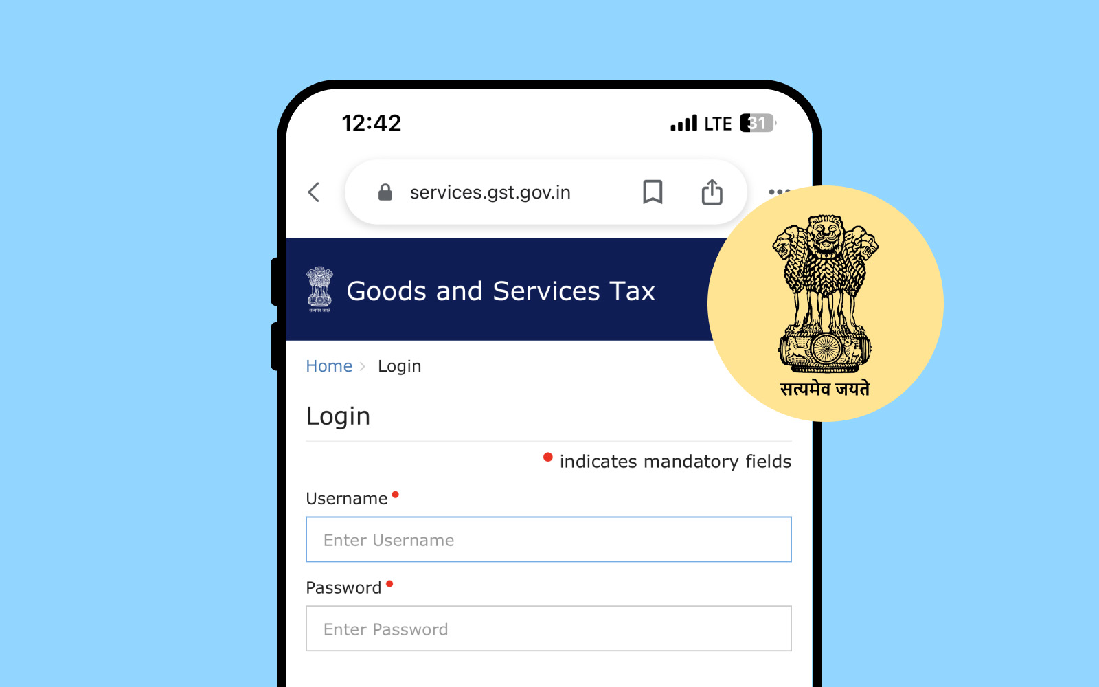How to Log into GST Portal (www.gst.gov.in) in India