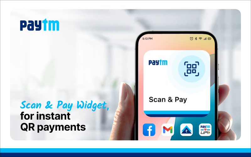 Add Paytm Scan Shortcut to Your Home Screen