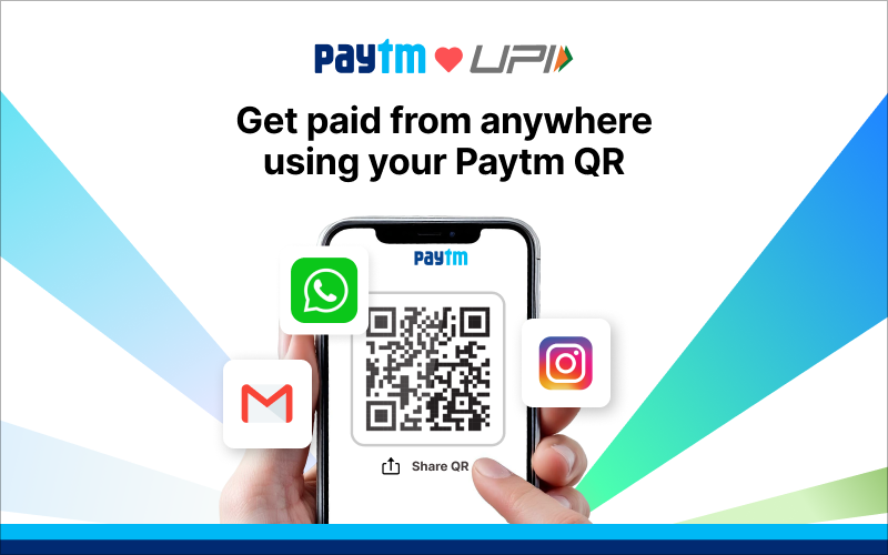 Share Your Paytm QR Code on WhatsApp, Email, and Social Media to Receive Payments Anywhere