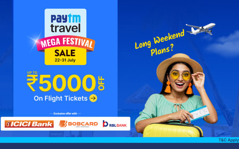Paytm Travel Announces Big Festive Travel Discounts